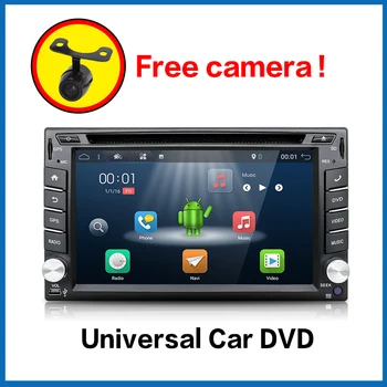 Андроид 10 Универсална кола DVD плейър с 2 Din, радио, GPS навигация, Bluetooth, Wi-Fi, кола стерео система с touch screen за двоен Din, FM, аналогова телевизия