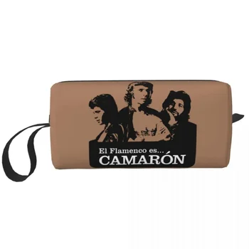 Чанта за тоалетни принадлежности Camaron De La Isla, Органайзер за козметика Flamenco Singer Island, скариди, Органайзер за грим, госпожа, определени за съхранение на козметични продукти, чанти, калъфи