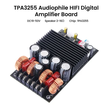 TPA3255 Digital 2,0 канален 600 W Аудио Такса Усилвател на Мощност Hi-Fi Стерео 300 W + 300 W Усилвател клас D за постоянен ток 24-48 В