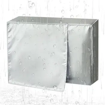 На кутията на климатика за външни блокове Външен климатик козирка от сняг и дъжд, мръсотия и прах Защитата на климатика