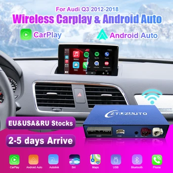 Безжичен интерфейс на Apple CarPlay Android авточасти за Audi Q3 2012-2018, с функции за навигация AirPlay Mirror Линк