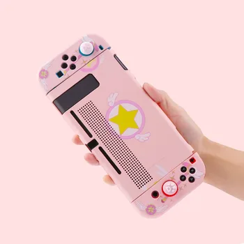 Защитен калъф за Nintendo Switch Card Captor Sakura Корпуса на КОМПЮТРИ под формата на миди Розов калъф Joy Против Shell Калъф за Nintendo Switch OLED калъф