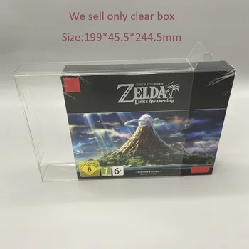 Прозрачна кутия версия в Евро за Switch NS за The Legend of Zelda: Link's Awakening Кутия за съхранение на игрите ограничена серия