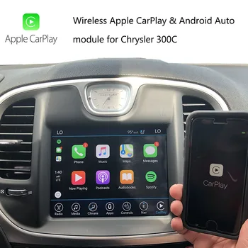Автомобилната навигация AZTON Android видеоинтерфейс Youtube Безжичен модул CarPlay Apple за Chrysler 300 2013 Оригиналната аудио система