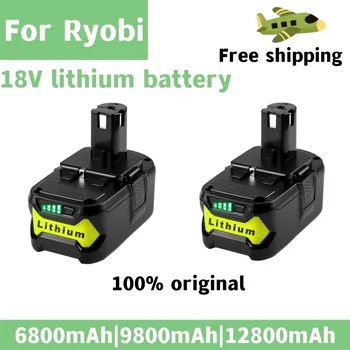 Литиево-Йонна Батерия с Висок капацитет 18V 12800mAh За Ryobi Hot P108 RB18L40 Акумулаторна Батерия За електрически инструменти Ryobi ONE