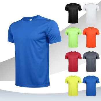 Бързосъхнеща тениска Qym от ледената коприна с кръгло деколте, изработена по поръчка, Летни спортове на открито, бягане, Фитнес, мъже, баскетбол дишаща топ с къс ръкав